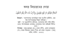 কবর জিয়ারতের দোয়া